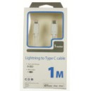 Cabo Lightning USB-C 1M Compatível