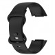 Bracelete Silicone Preta Compativel c/ Fitbit Charge 5