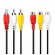 Cabo de Vídeo 3x Rca M - 3x Rca F 3m