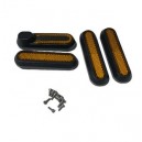 Set Refletores Dianteiros compatível c/ Xiaomi Mi Scooter Pro 2, 1S