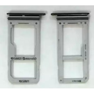 Sim Tray Preto Compatível c/ Samsung Galaxy S8 / S8 Plus