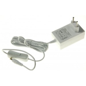 Carregador compatível 12V-3A-36W C/ INTERRUPTOR 5,5X2,1MM, BRANCO
