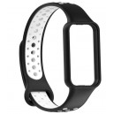 Bracelete (Preta + Branca) compatível c/ Xiaomi Smart Band 8 Active