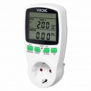 Contador de energia Bi-horário 230V/16A C/ Tomada VIRONE