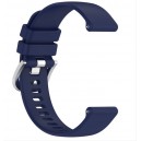 Bracelete Silicone Azul Escura Compatível c/ Garmin vivoactive 5 / Active 5 20mm