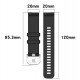 Bracelete Silicone Azul Escura Compatível c/ Garmin vivoactive 5 / Active 5 20mm