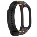 Pulseira Preto + Detalhes Compatível c/  OPPO Band Sports