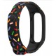 Pulseira Preto + Detalhes Compatível c/  OPPO Band Sports