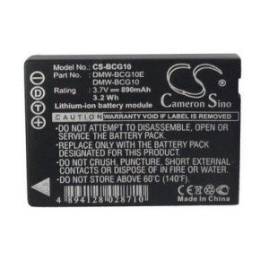 Bateria 890mAh 3.6V compatível c/ Panasonic Lumix DMW-BCG10E