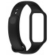 Pulseira Preta Silicone Compatível c/ Xiaomi Redmi Band 2