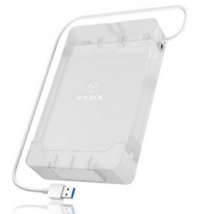 Caixa p/ Discos Rígidos Hdd 2.5''/ 3.5'' USB 3.1 Transparente
