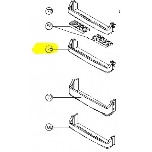 Prateleira Intermédia (1ª a Contar de Cima) Frigorífico Electrolux 50297966009