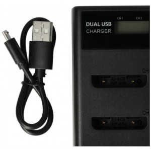 Carregador de 2 Baterias (Micro USB / Type C)