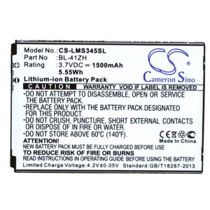 Bateria 3,7V-1500MAH Compatível c/ LG BL-41ZH
