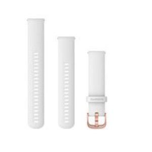 Bracelete Silicone Branca Garmin Venu SQ 20mm