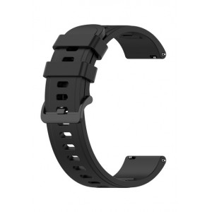 Bracelete Silicone Preto 22mm Compatível c/ Xiaomi MI Watch