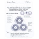 Kit Laminas Compatível c/ Philips SH50 SH70 SH90