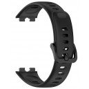 Bracelete Preto Silicone Compatível c/ Huawei Band 9/9 NFC / 8/8 NFC