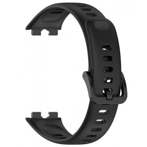 Bracelete Preto Silicone Compatível c/ Huawei Band 9/9 NFC / 8/8 NFC