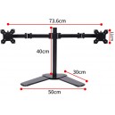 Suporte de 2 Monitores de Mesa Ajustavel 10-27 polegadas