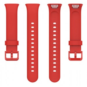 Bracelete Silicone Vermelha Compatível c/ Xiaomi Band 7 Pro