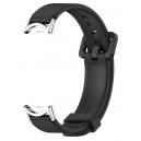 Bracelete Silicone Preta Compatível c/ Xiaomi Band 8