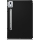 Capa Couro Preta Dobradil Compatível c/ Lenovo Tab P12 12.7