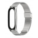 Bracelete Aço Inoxidavel Compatível c/ Xiaomi Mi Band 6/5/4/3