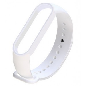 Bracele Silicone Branca Compatível c/ Xiaomi Mi Band 6