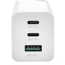 Adaptador 65W 2X USB-C, 1X USB-A Branco 