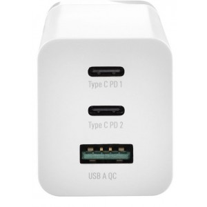 Adaptador 65W 2X USB-C, 1X USB-A Branco 
