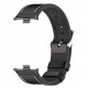 Pulseira Efeito Couro Preto Compatível c/ Xiaomi Mi Band 8 Pro