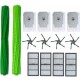 Conjunto (14pcs)Acessorios Compativel C/ Roomba Serie S,S9, S9+(Filtros Hepa,Esc