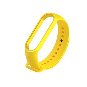 Pulseira de borracha Compativel C/  Xiaomi Mi Band 5 (Amarela)