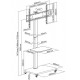 Suporte/base universal TV 37“- 75“ (94 - 190 CM)