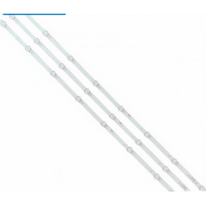 Kit Barras LED (3UNI) compatível c/ TV SILVER JS-JP43A71081ER.909L 43D3B8CX82812 IP-LE410983 TD