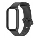 Bracelete Preta Compatível c/ Xiaomi Smart Band 9 Active / Redmi Band 3