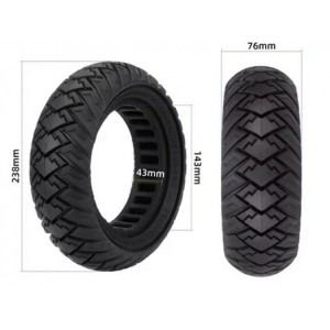 Pneu maciço 10×3 80/65-6 (255×80)