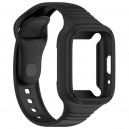 Pulseira Capa compatível com Redmi Watch 3 Active - silicone preto