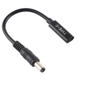Cabo Adaptador Energia USB-C para 5,5 x 2,1 mm