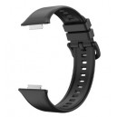 Bracelete Silicone Preta Compatível c/ Huawei Watch Fit 2