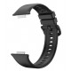 Bracelete Silicone Preta Compatível c/ Huawei Watch Fit 2