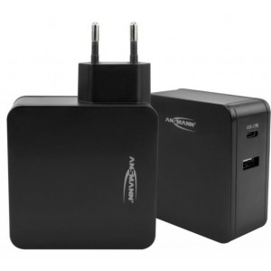 Carregador 20V 3.25A Máximo 65W 1X USB- e  1X USB-A