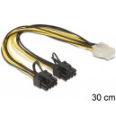 Cabo pcie  6 PIN BUCHSE  2 X 8 PIN