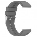 Pulseira silicone compatível com Huawei Watch GT 3 Pro 46mm 22mm - Cinza