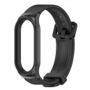 Bracelete Silicone Preta + Chassi metal Compatível c/ Xiaomi Mi Band 7 / 7 NFC