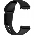 Bracelete Silicone Preta Compatível c/ Xiaomi Redmi Watch 3 Active / Watch 3 Lite