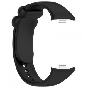 Bracelete Silicone Preta Compatível c/ Xiaomi Smart Band 9 Pro/8 Pro/Redmi Watch 5/4