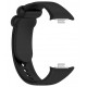 Bracelete Silicone Preta Compatível c/ Xiaomi Smart Band 9 Pro/8 Pro/Redmi Watch 5/4