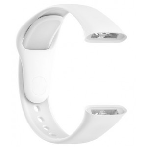  Bracelete Silicone Branca Compatível c/ Xiaomi Redmi Watch 3